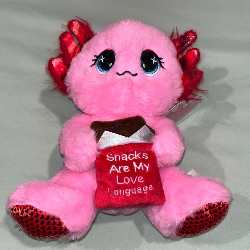 Valentine's axolotl 9"